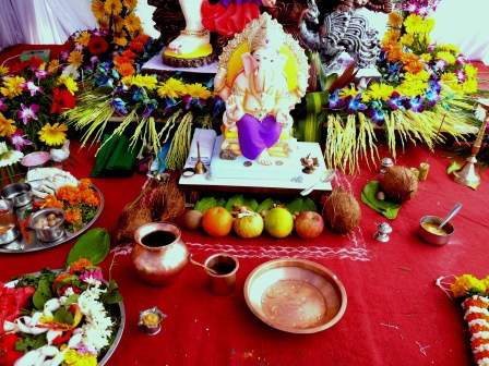 Paarthiv Ganapati Puja, Ganesh Idol Puja, Ganesh Praan Pratishthaapana,